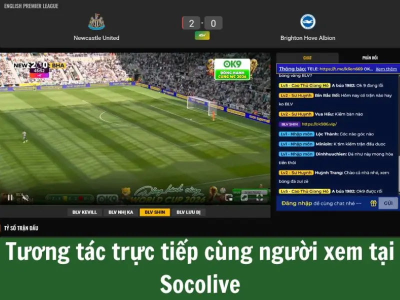 Sức mạnh cộng đồng và tính năng tương tác trong Socolive